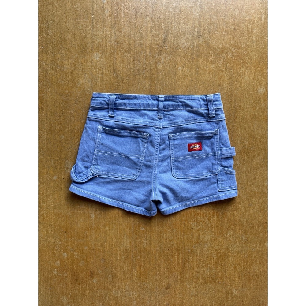 Dickies Sky Blue Mini Booty Carpenter Shorts Work Y2K Skater Surfer WMS (25W)